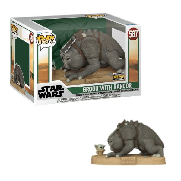 FUNKO POP Jumbo! STAR WARS Grogu with Rancor 587 – In box (33x22cm) …x2…x6